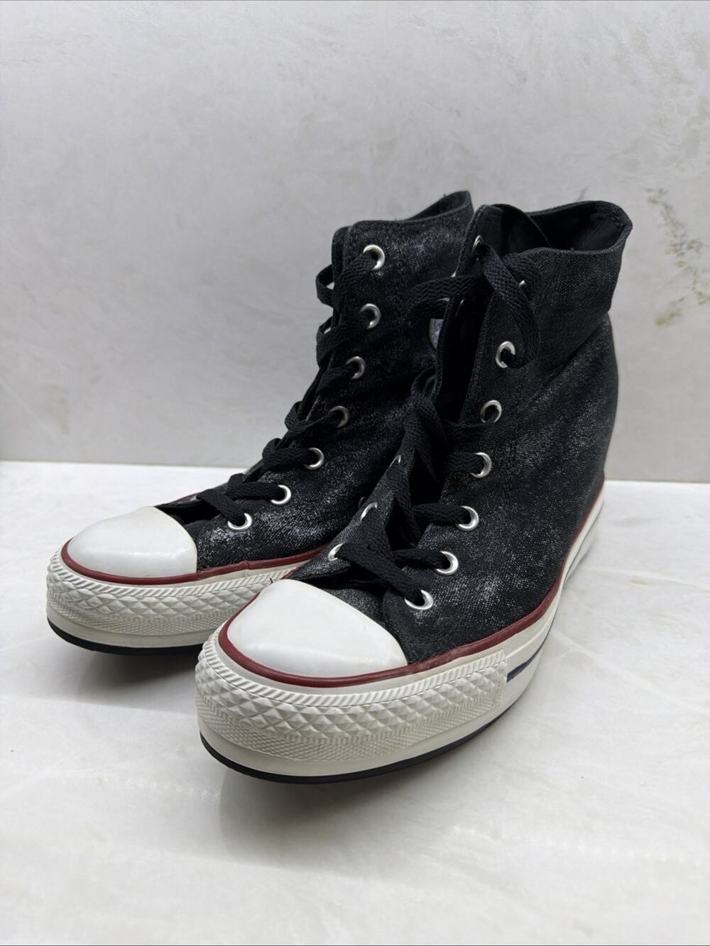 Converse Chuck Taylor All Star Hi Lux Hidden Heel Wedge Womens 9.5 545037C EUC